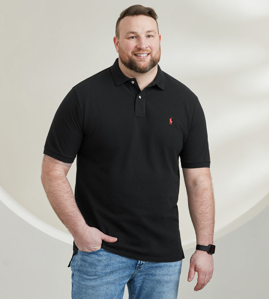 ロージーモンスター　mesh puff polo shirt 　ブラック BW-5233-957-