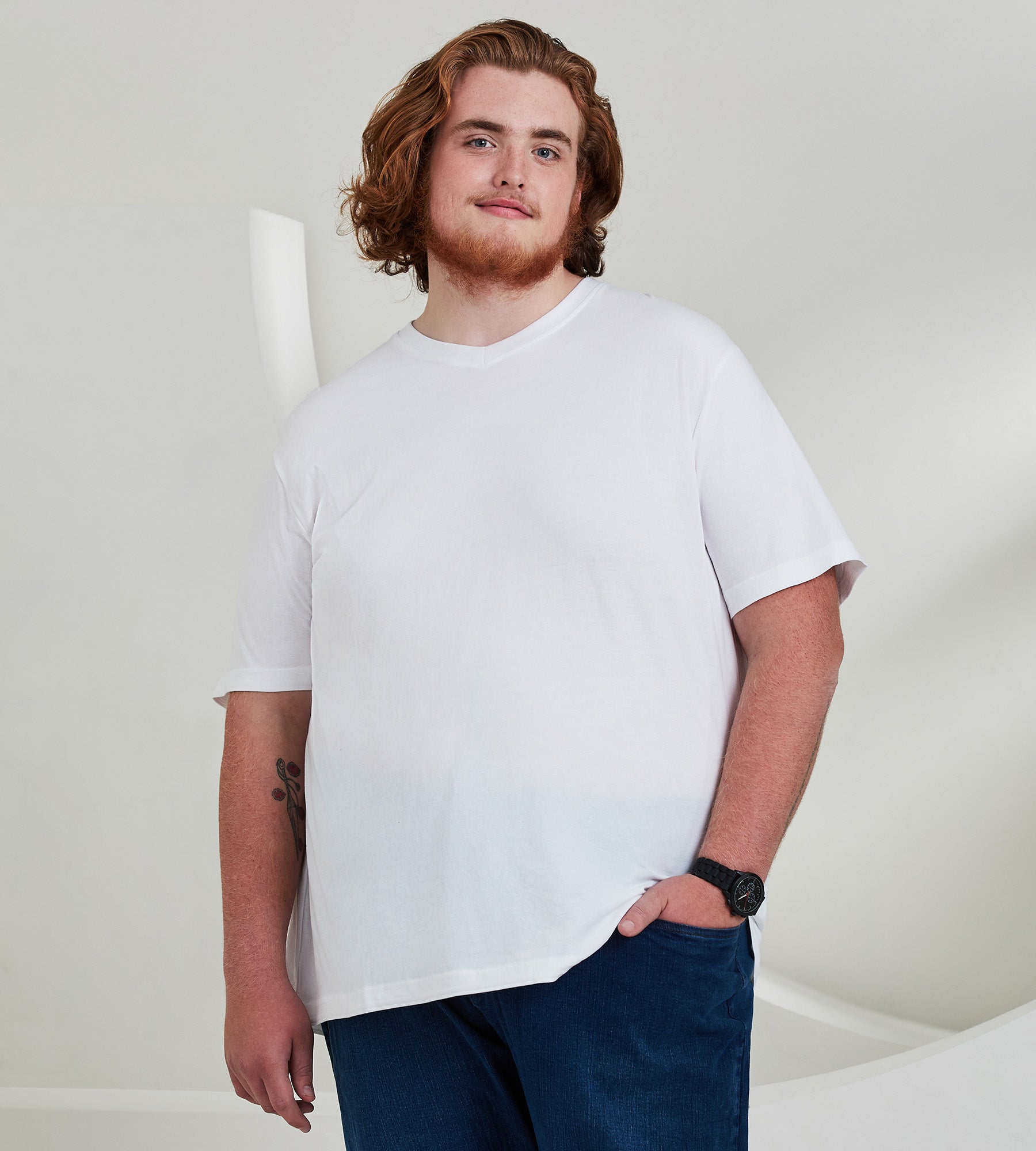 Ultimate V-Neck Tee | Britches | George Richards Big & Tall Men's