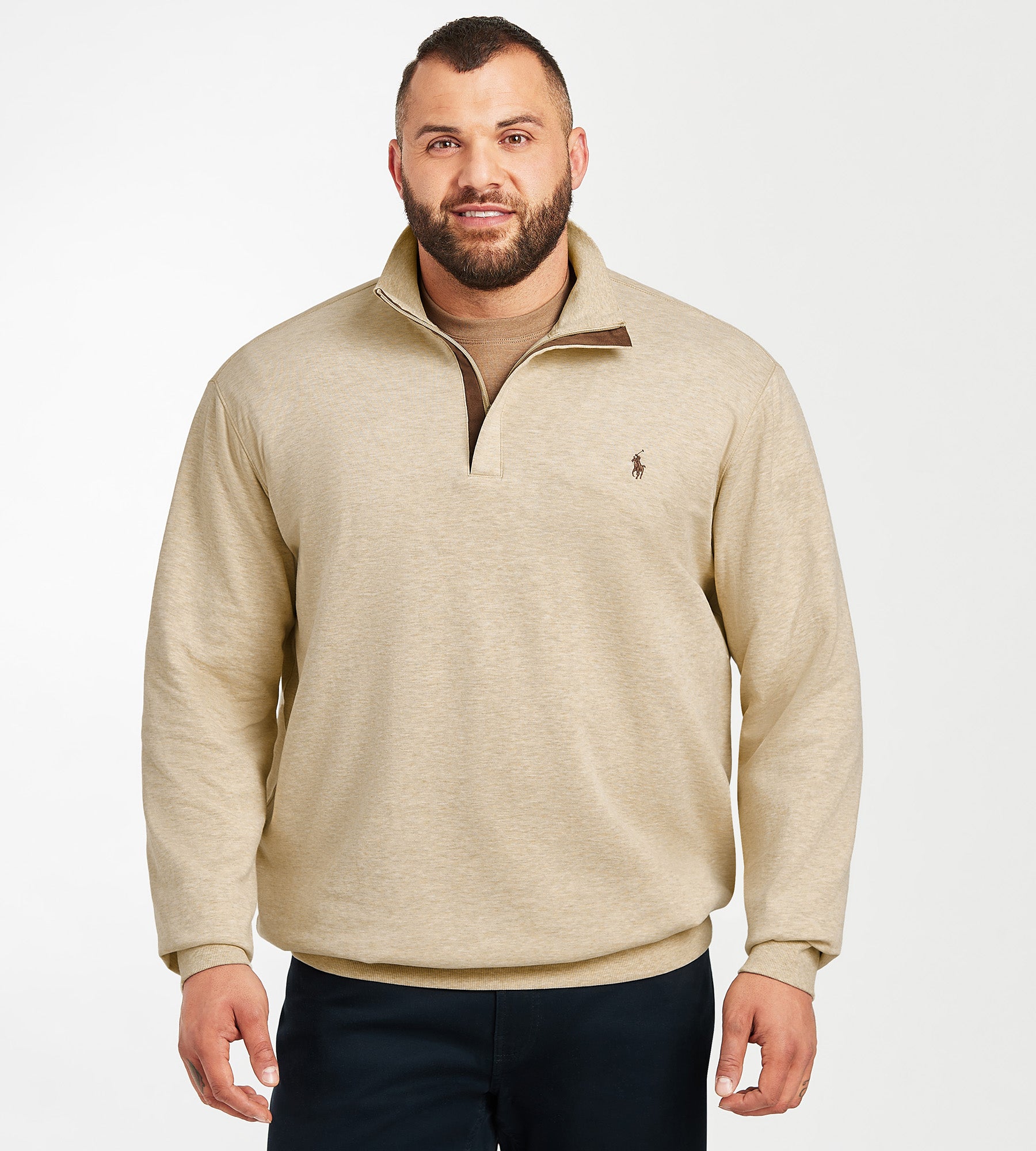 Lux 1/4 Zip Jersey Top – George Richards Big & Tall