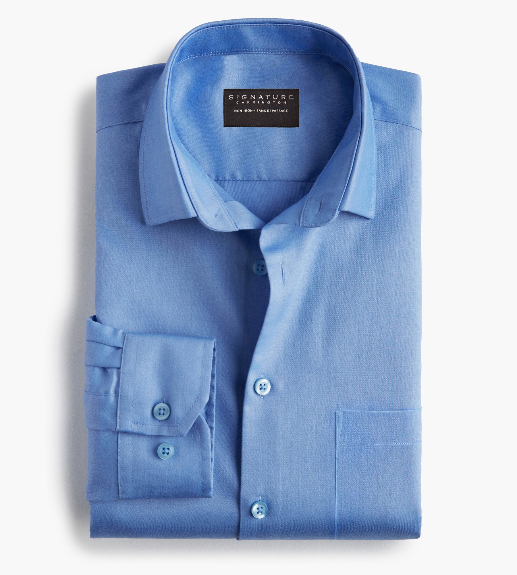 Classic Fit Non-Iron Sateen Dress Shirt