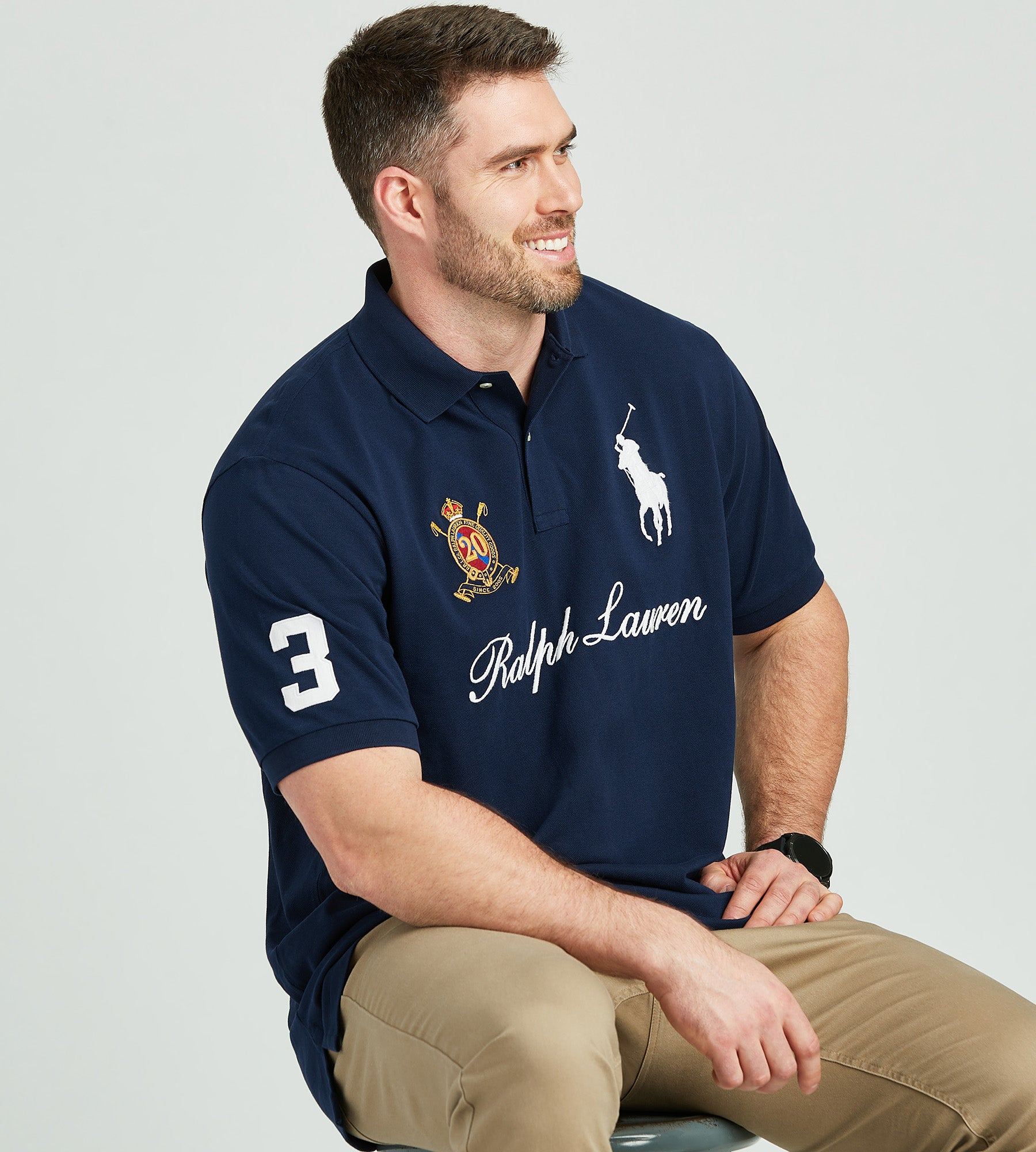 Script Mesh Polo – George Richards Big & Tall