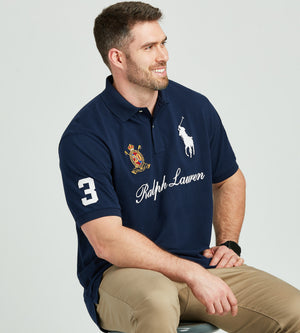 Script Mesh Polo – George Richards Big & Tall