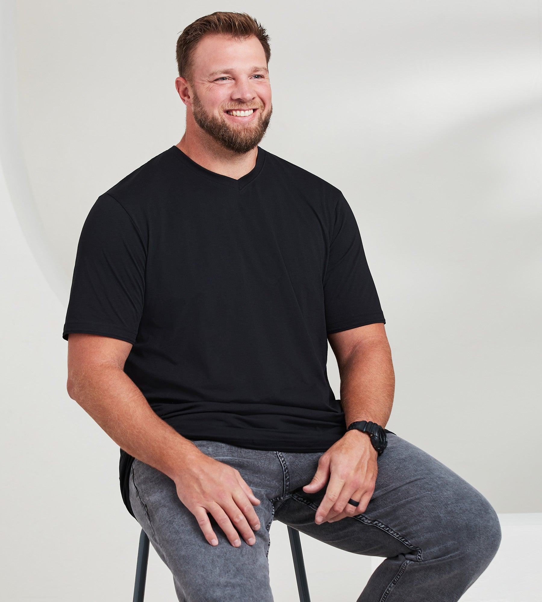Ultimate V-Neck Tee | Britches | George Richards Big & Tall Men's