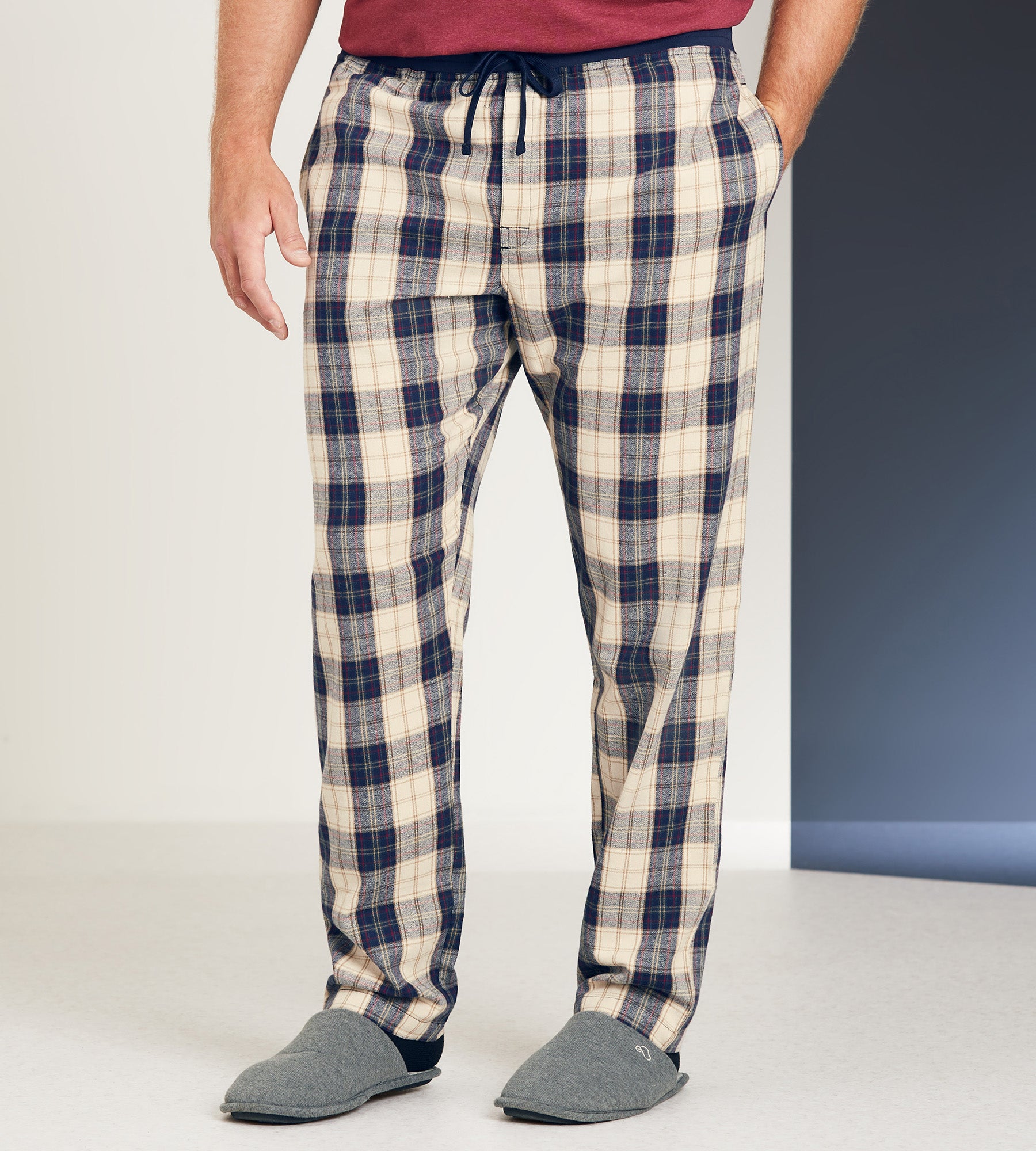 Mens Flannel Pajamas Men's Hanes Lounge Pants Plaid Flannel