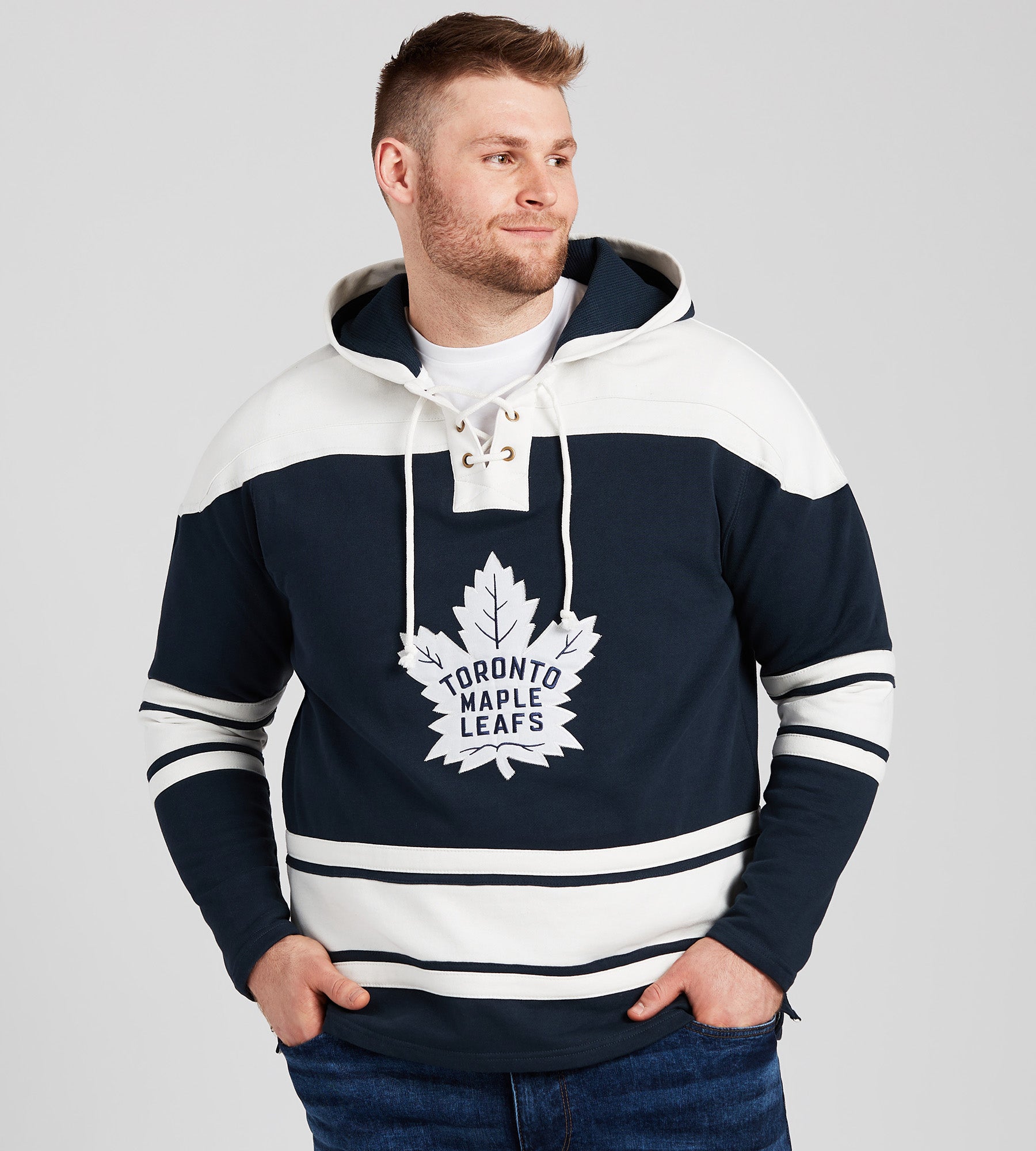 Toronto Maple Leafs Lacer Hoodie – George Richards Big & Tall