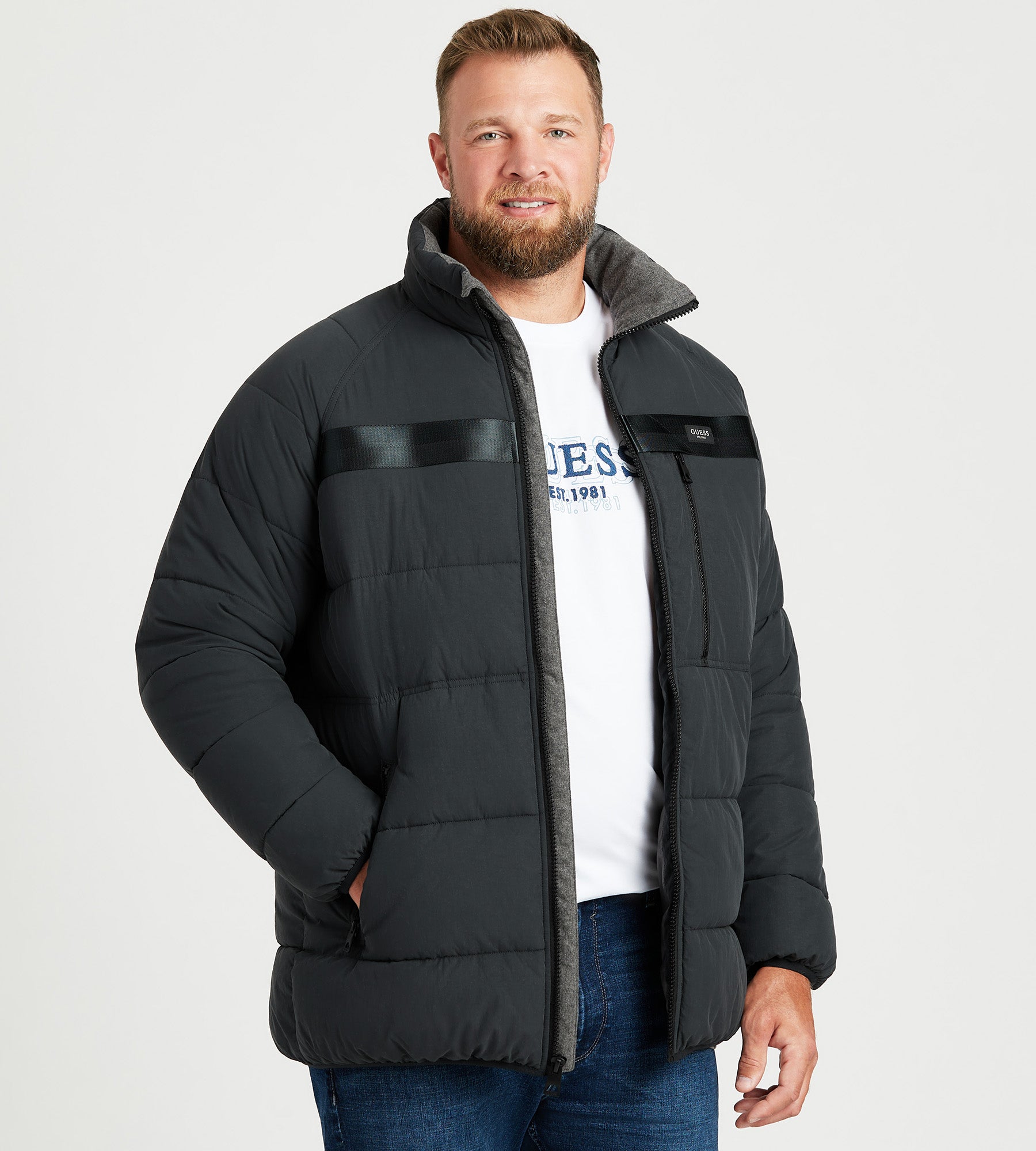 Heavy Puffer Jacket – George Richards Big & Tall