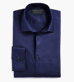 Classic Fit Non-Iron Sateen Dress Shirt | Signature Carrington | George Richards Big & Tall Men's Clothing | Shop online for Solid Dress Shirts made for plus-size men, shipping available across Classic Fit Non-Iron Sateen Dress Shirt | Signature Carrington | George Richards Big & Tall Men's Clothing | Shop online for Solid Dress Shirts made for plus-size men, shipping available across
